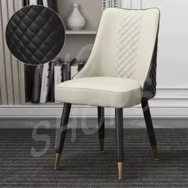 Contemporary Upholstered Dining Chair Black