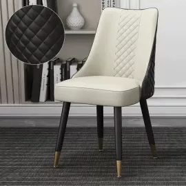 Contemporary Upholstered Dining Chair Black