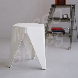Artiss 2x Bar Stools Puzzle Plastic Foot Stool White