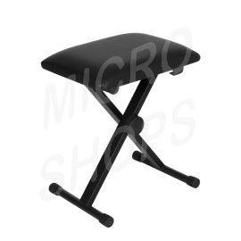 Alpha Piano Stool Adjustable Height Keyboard Seat Portable Bench Chair Black