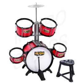 Keezi Kids 7 Drum Set Junior Drums Kit Musical Play Toys Childrens Mini Big Band