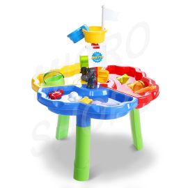 Keezi Kids Sandpit Pretend Play Set Outdoor Sand Water Table Beach Toy