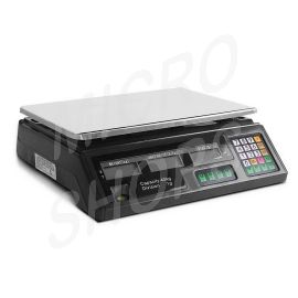 Emajin Scales Digital Kitchen 40KG Weighing Scales Platform Scales Black LCD