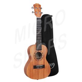 Alpha 23" Ukulele Natural Mahogany Concert Beginner Gift w/ Carry Bag