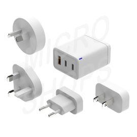 Laser 65W GaN Travel Charger with 4 Adaptors