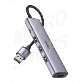 UGREEN 20805 USB 3.0 4-Port Hub with USB-C Power Port
