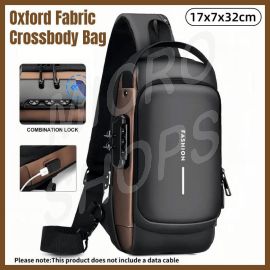 Multi-Function Password Lock Shoulder Bag Anti-Theft Crossbody Sling Bag Travel