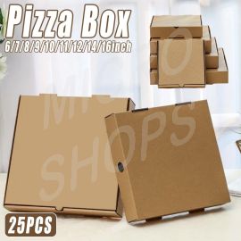 25pcs Break Resistant Pizza Boxes for Cooking Takeout and Food Delivery Needs - 11inch