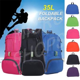 35L Light Foldable Outdoor Sports Backpack Camping Hiking Travel Bag - Green