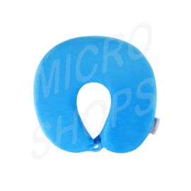 Deluxe Memory Foam Travel Pillow Blue