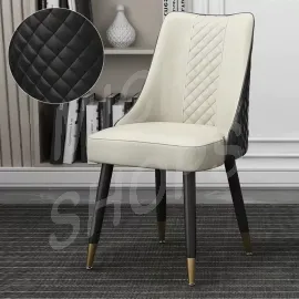 Contemporary Upholstered Dining Chair Black