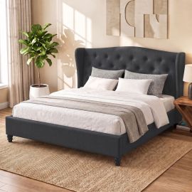 Artiss Bed Frame King Size Charcoal PIER