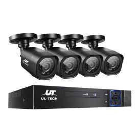 UL-TECH 1080P Security Camera System 4CH DVR with 4 CCTV Square Cameras