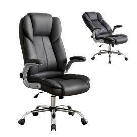 Artiss Executive Office Chair Leather Tilt Black