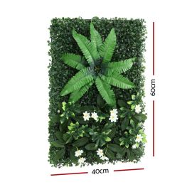 Gardeon 4PCS Artificial Plant Wall Panels 40X60CM Boxwood Panel Leaf Backdrop Backyard Green Decor