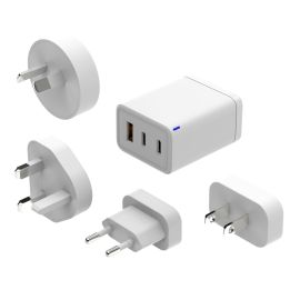 Laser 65W GaN Travel Charger with 4 Adaptors