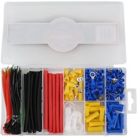 HORUSDY 308-Piece Electrical Wire Connector Kit, Insulated Crimp Terminals Assortment with Heat Shrink Tubing,