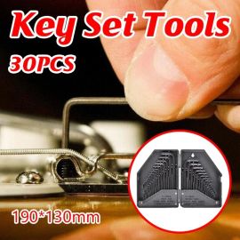 30Pcs Hex Key Metric & Imperial Allen Alan Allan Key Set Tools Kit Crv Au Stock