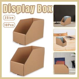 10pcs Slanted Display Boxes for Sorting Organising Storage Containers Organizer - 40cm x 18cm x 22cm