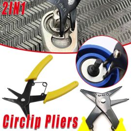 2in1 Circlip Ring Pliers Multi Functional Internal External Retaining Ring Plier