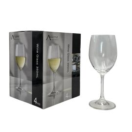 bulk 6 Clear Wine Glass in Gift Pack 350ml