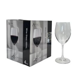 bulk 6 Clear Wine Glass in Gift Pack 430ml