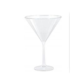 bulk 24 739Mls Jumbo Disposable Martini Glass 25cm