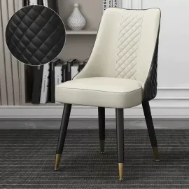 Contemporary Upholstered Dining Chair Black